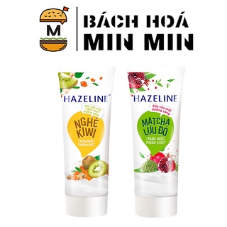 Sữa rửa mặt Hazeline dưỡng sáng da Matcha & Lựu Đỏ và Nghệ Kiwi dịu nhẹ cho da 100g