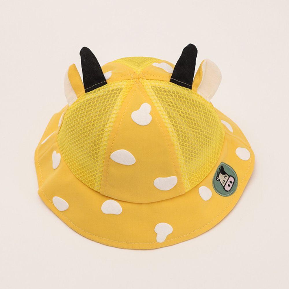 MAG Mũ Tai Bèo Chống Nắng Phối Lưới Thoáng Khí Họa Tiết Hoạt Hình Cho Bé