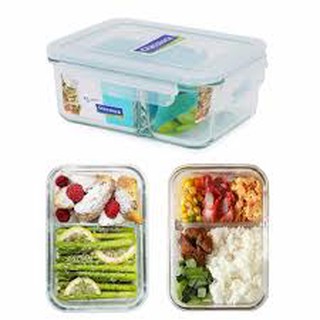 Hộp thủy tinh chia ngăn GLASSLOCK 1000ml MCRK100