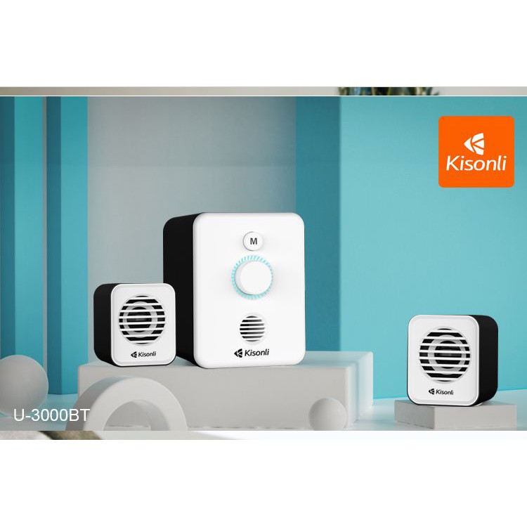 Loa vi tính 2.1 Kisonli U-3000BT hỗ trợ kết không dây bluetooth (nhiều màu) Nhất Tín Computer