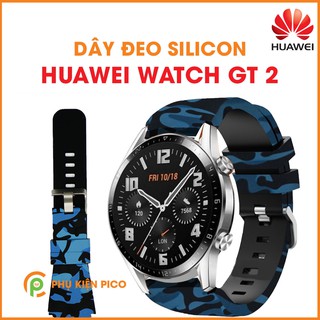 Dây silicon đồng hồ Huawei Watch GT 2 bản 22mm hoạ tiết rằn ri