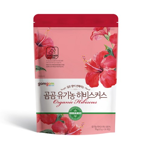 Trà túi lọc hoa dâm bụt 100% hữu cơ giúp trẻ hóa cơ thể và đa công dụng Gom Gom Hàn Quốc
