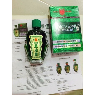 Dầu gió xanh singapore 24ml - Dầu Gió Nước Xanh 2 Nắp Singapore Eagle Brand