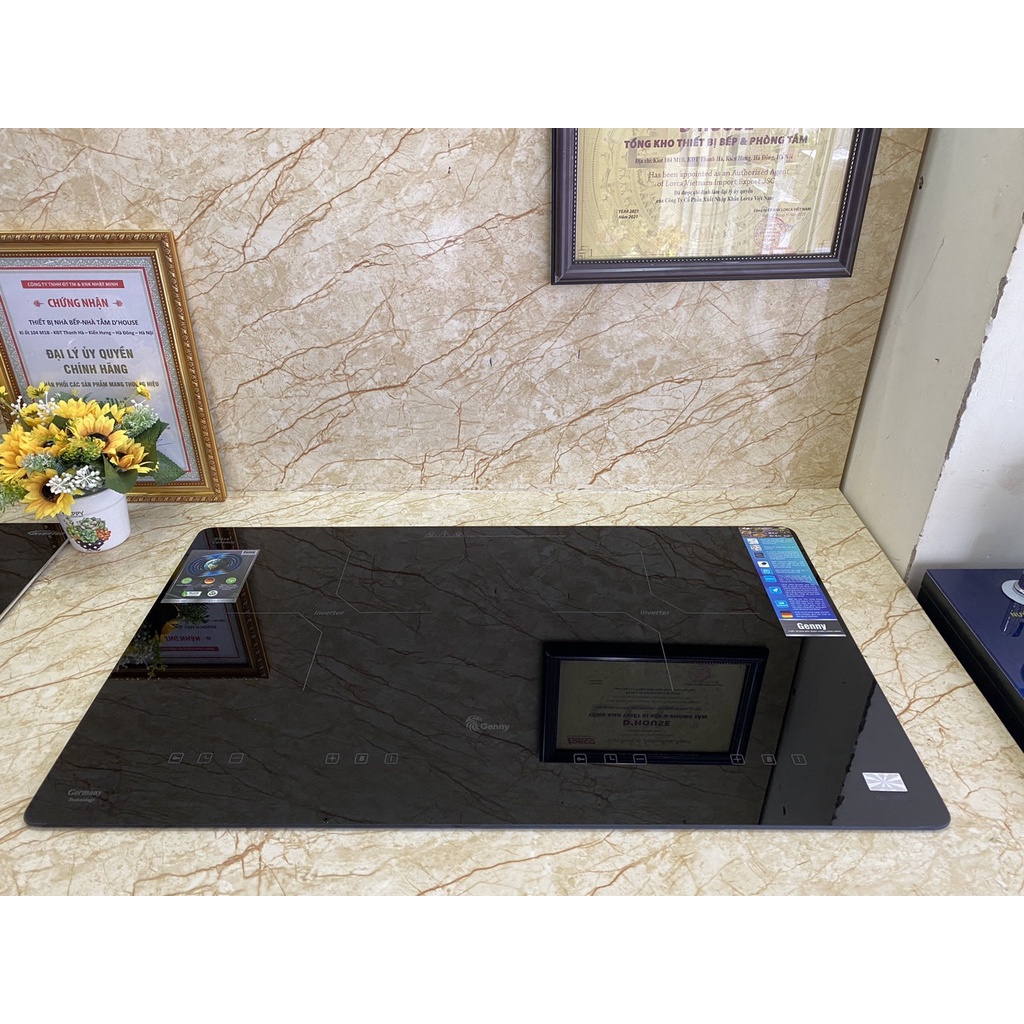 Bếp từ đôi Fuger FG 555T Genny GN 555T Bếp từ Inverter Made in Vietnam Bảo hành chính hãng 2 năm