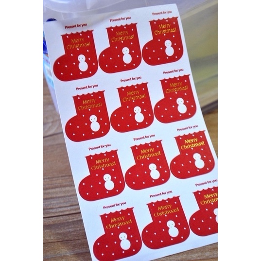 Sticker noel giáng sinh. nhiều loại