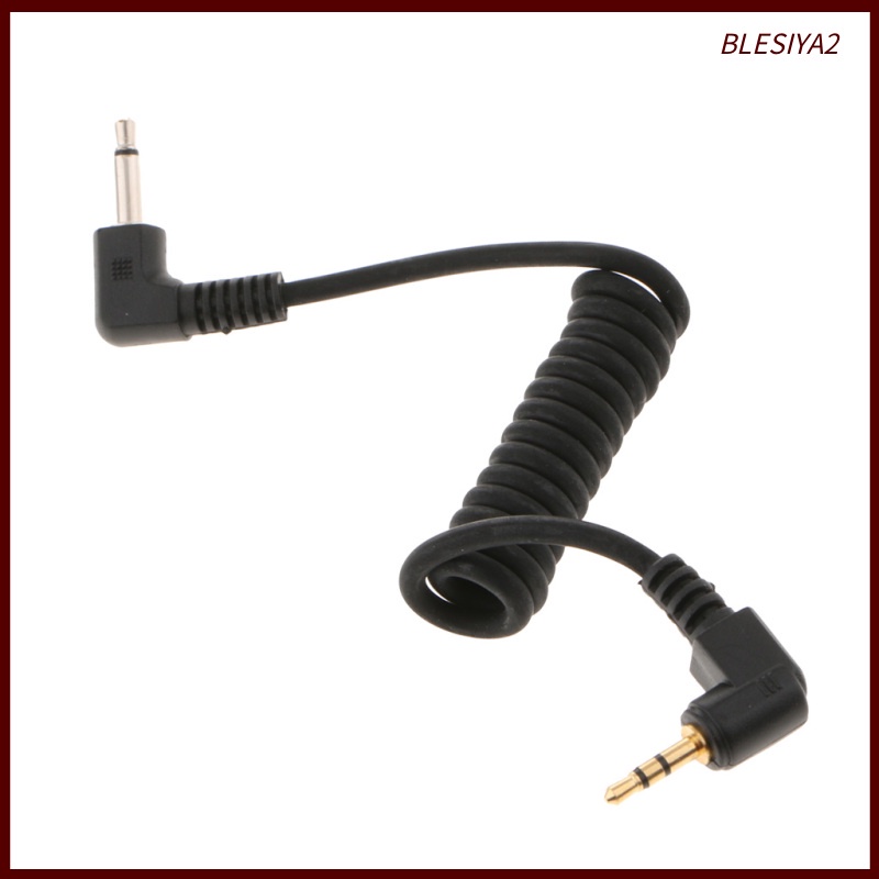 [BLESIYA2]2.5mm to 3.5mm Male Flash PC Sync Cable Connector for Canon   1m/3.3ft