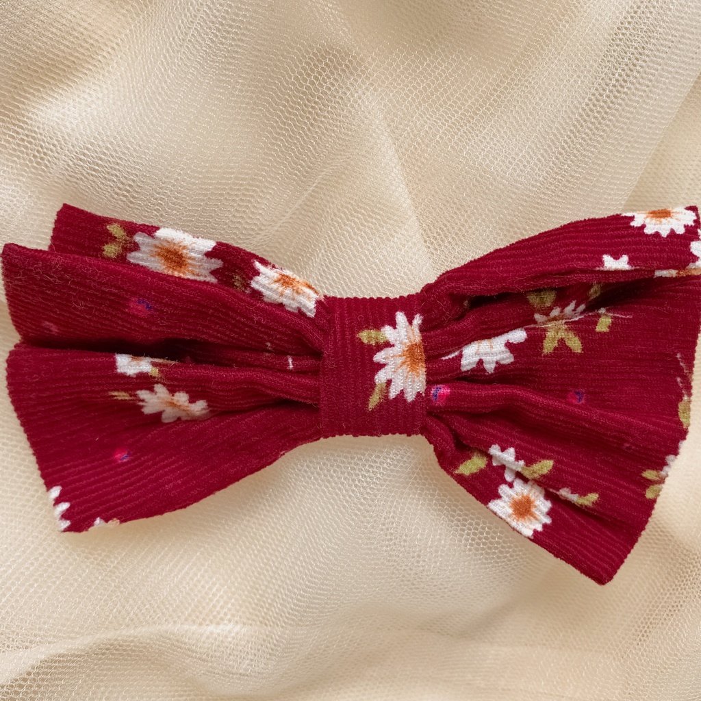 Set hanbok hàn quốc hoa nhí nhung phối voan kèm kẹp tóc bé gái 1 2 3 4 5 6 tuổi MINTSCLOSET Mint's Closet - GS1039