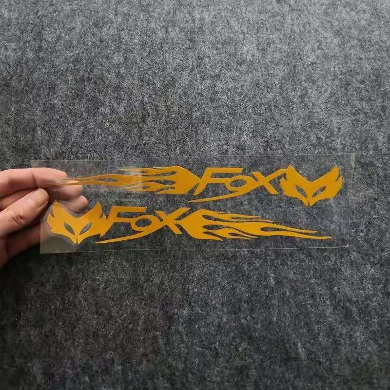 Miếng Dán Phản Quang In Logo FOX Màu Laser Chống Thấm Nước Trang Trí Xe Đạp Leo Núi / Xe Máy