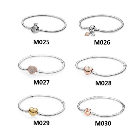 Lắc tay bạc pandora M011 - M026