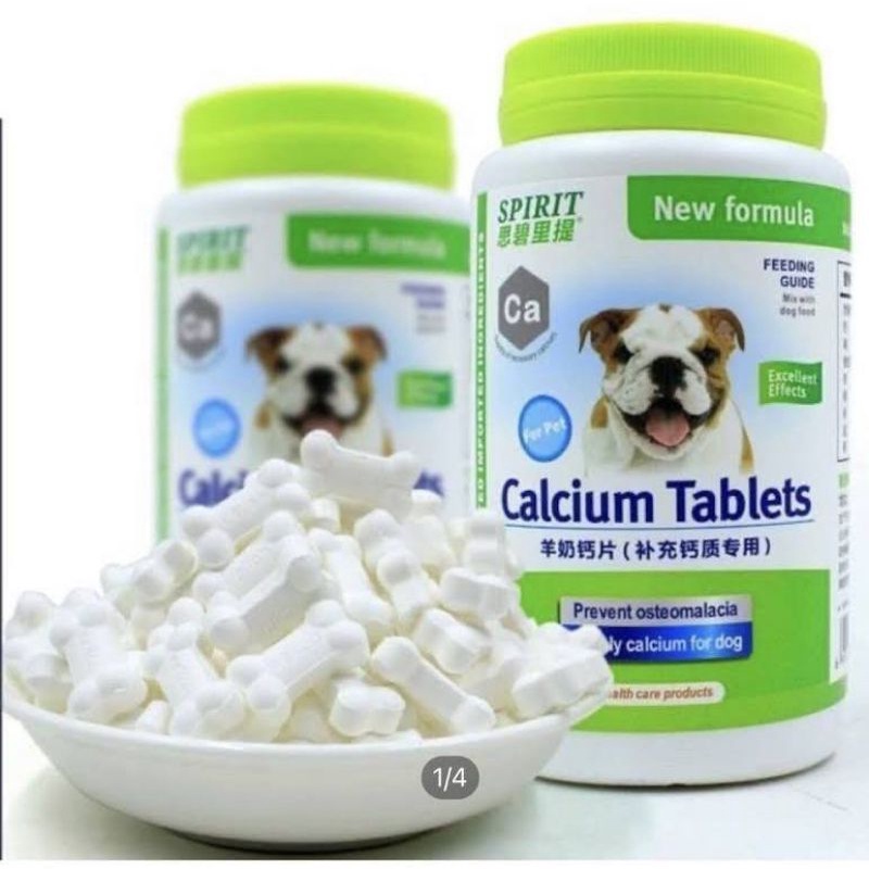 Canxi Cho Chó Mèo, Vitamin, Khoáng Chất, Dưỡng Lông Dạng Viên Nén, Hãng Spirit