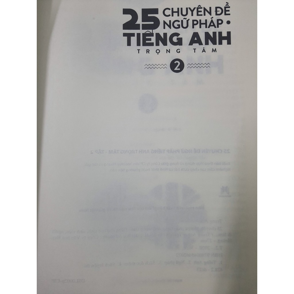 Sách - 25 Chuyên đề Ngữ pháp Tiếng Anh trọng tâm 2