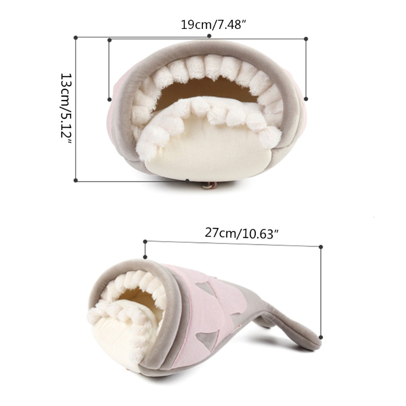 Nhà Vải Lông Giữ Ấm Mùa Đông Dễ Thương Dành Cho Sóc Chuột Hamster
