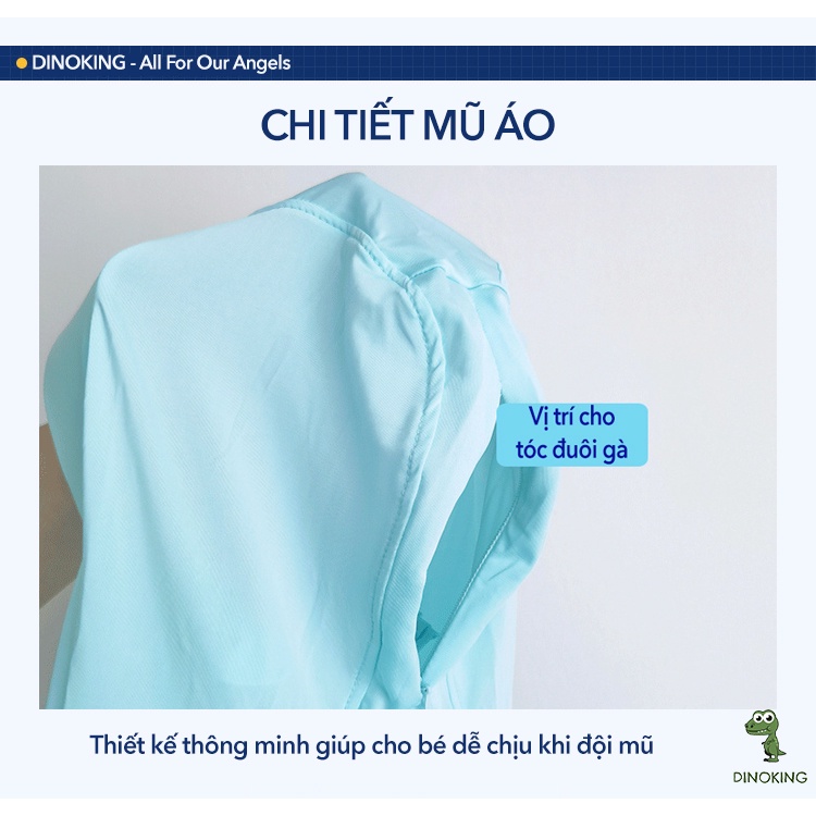 Áo chống nắng cho bé trai bé gái DINOKING Áo khoác chống nắng trẻ em mùa hè cotton 100% chống tia UV 2 - 8 tuổi CN02