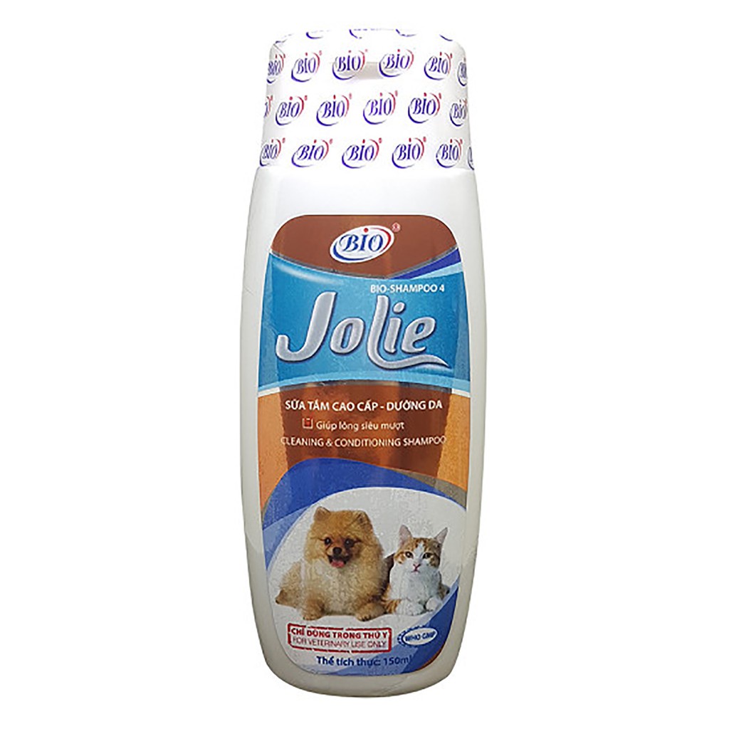 Sữa tắm dưỡng lông khử mùi bio joilie 150ml dành cho chó mèo