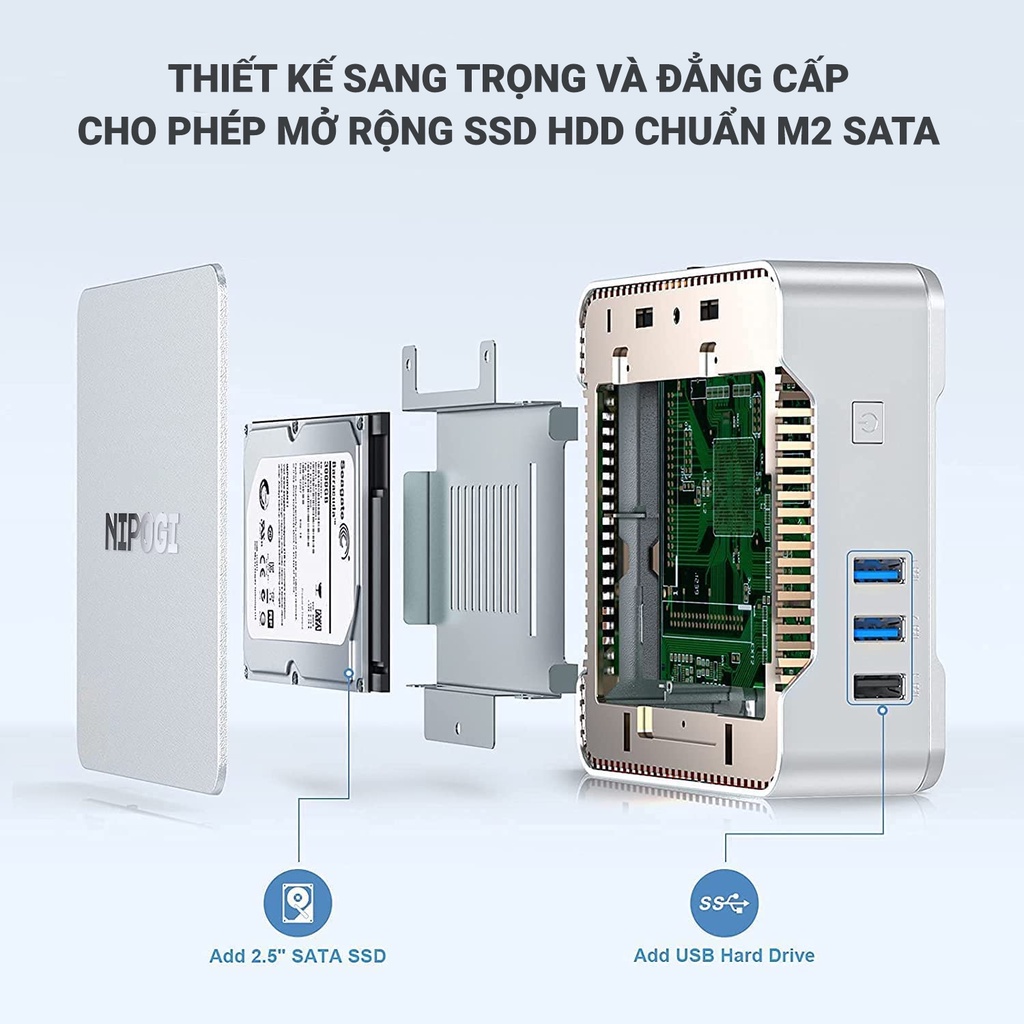 Máy tính để bàn giá rẻ – Máy chủ Server – Mini PC – Intel NUC J4125 gen 11th 2021 | BigBuy360 - bigbuy360.vn