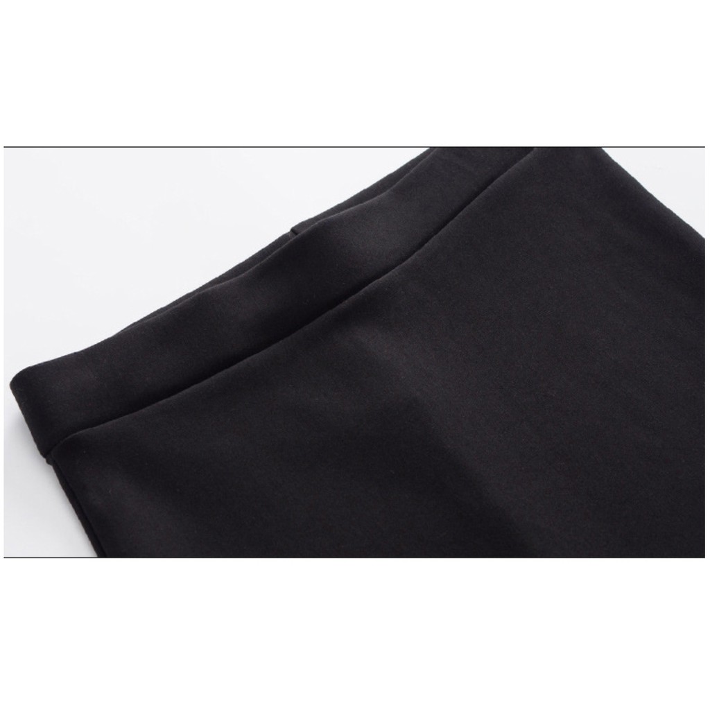 Chân váy bút chì dáng dài xẻ tà phía sau - Chân váy dáng xuông màu đen dáng dài xẻ tà - Mã CV189