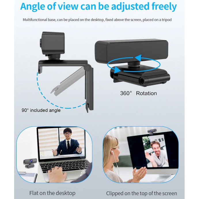 Webcam 1080p Tự Động Lấy Nét Tích Hợp Micro Cho Họp Họp Online Pc | BigBuy360 - bigbuy360.vn