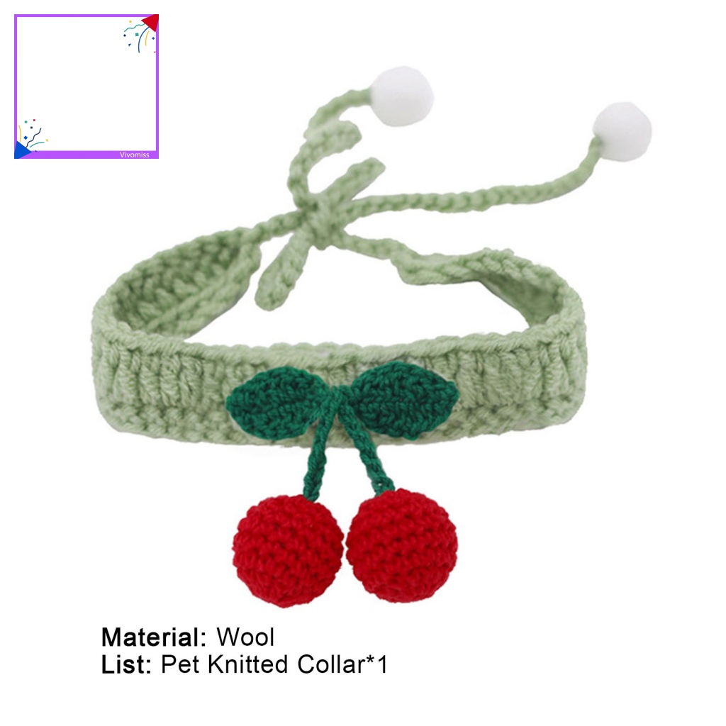 [VM] Vòng Cổ Dệt Tay Nhẹ Nhàng Dễ Phối Đồ Mặc Hàng Ngày Cho Mèo