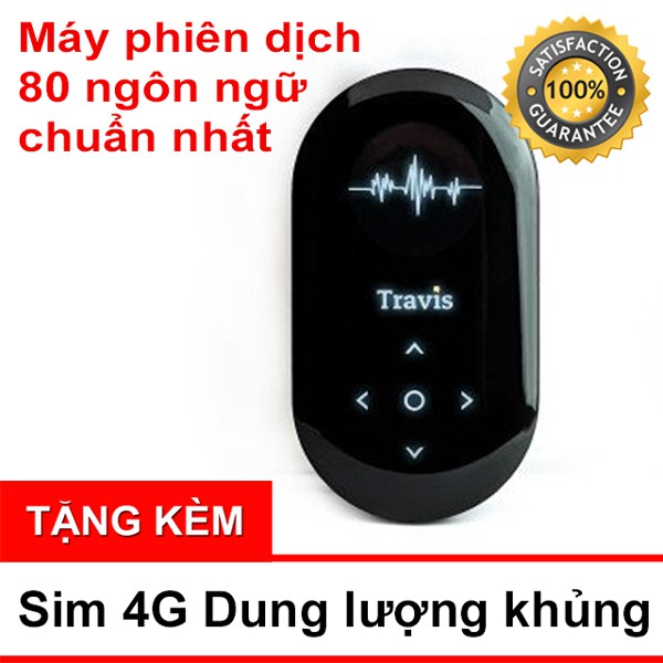 Máy Phiên Dịch Travis Trực Tiếp 80 Ngôn Ngữ Quốc Tế Sang Tiếng Việt - Máy Dịch Sang Trọng, Tiện Nghi