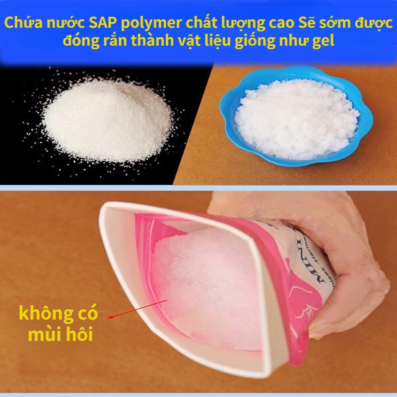 Set 4 túi đi vệ sinh dùng 1 lần tiện dụng cho du lịch