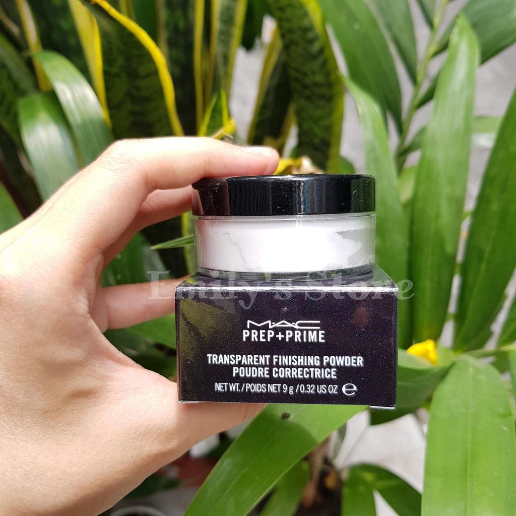 PHẤN PHỦ BỘT KHÔNG MÀU MAC PREP + PRIME TRANSPARENT FINISHING POWDER POUDRE 9G CHÍNH HÃNG - 9624