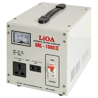 Ổn Áp 1 Pha LIOA DRI-1000 II Công Suất 1.0kVA Điện Áp 90V - 250V, 100% Dây Đồng Nguyên Chất - An Toàn, Tiết Kiệm Điện