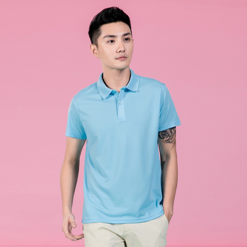 [Mã FAMARAL1 giảm 10K đơn 50K]ÁO THUN NAM NỮ POLO CỔ TRỤ TAY NGẮN 217 CHẤT MÁT CO DÃN 4 CHIỀU CỰC ĐẸP