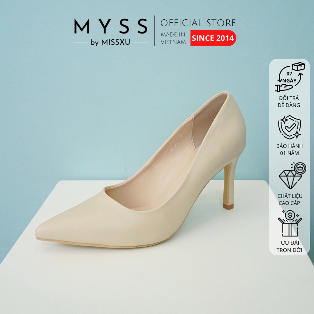 Giày nữ mũi nhọn 7 cm da lì thời trang  MYSS - CG143