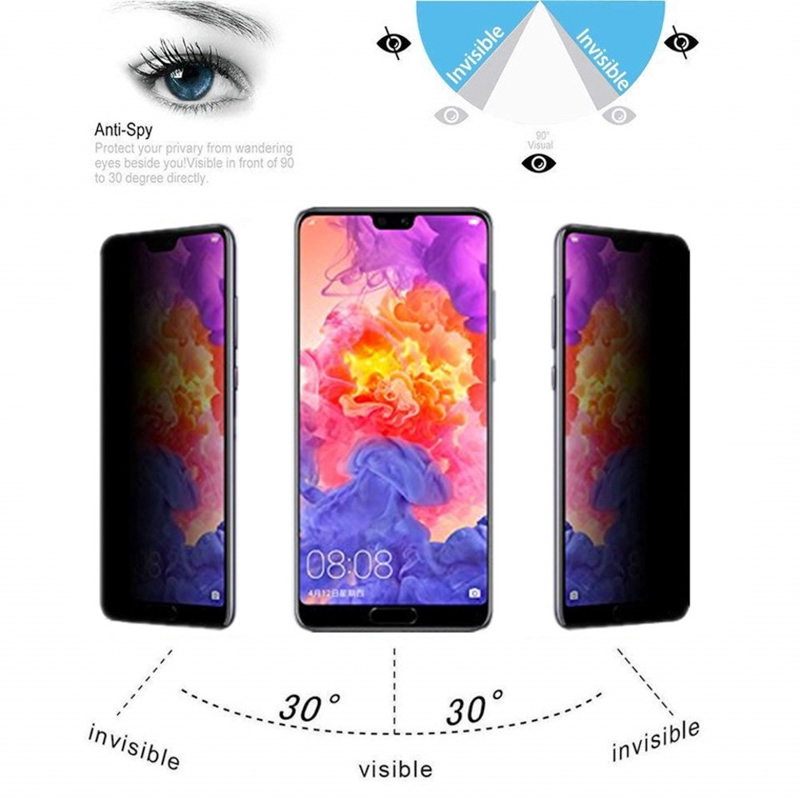 Samsung Galaxy Anti Spy 3D Full Cover Tempered Glass Film / Full Curved Privacy Screen Protector for Samsung Galaxy S9,S9Plus,S8,S8Plus,Note9,Note8,A10,A40,A70,A80,A90