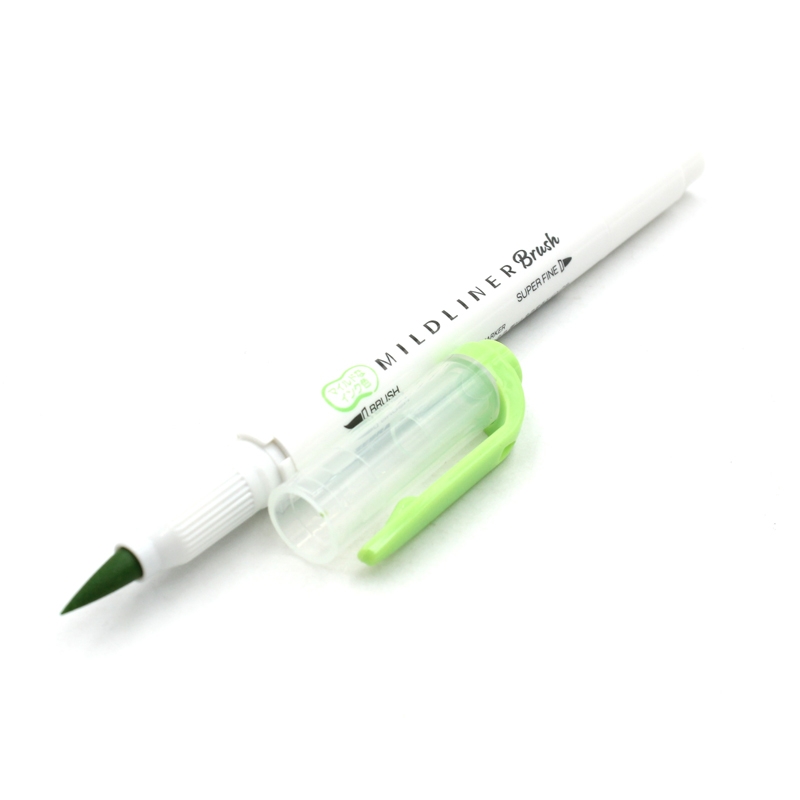 Viết Cọ Nhật Mildliner - Zebra WFT8-MG - Xanh Lá - Zebra