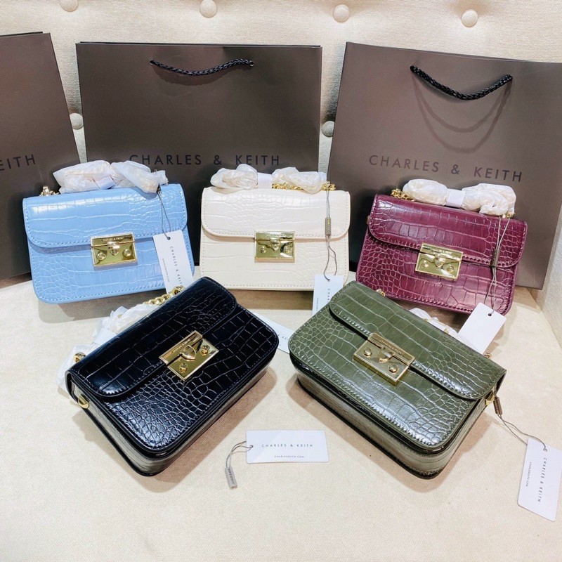Túi da rắn size 18cm ( ib shop chọn màu nhé)
