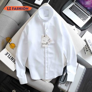 Sơ Mi Nam Cổ Trụ Tay Dài Chất Vải Kate Lụa Trơn Nhiều Màu - LZ FASHION - STT002