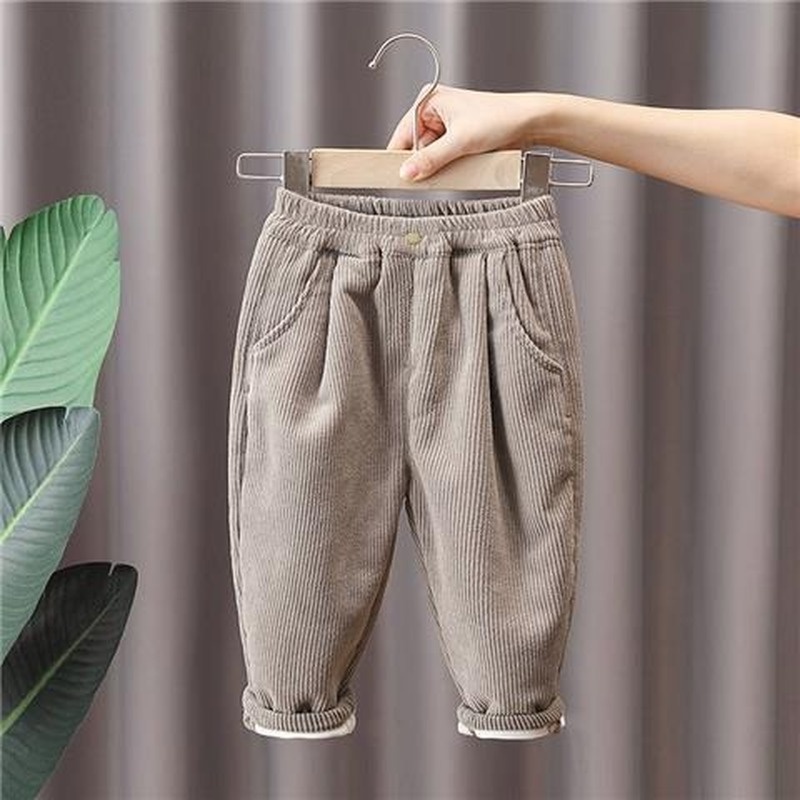 Quần dài nhung dày giữ ấm thời trang dành cho bé trai