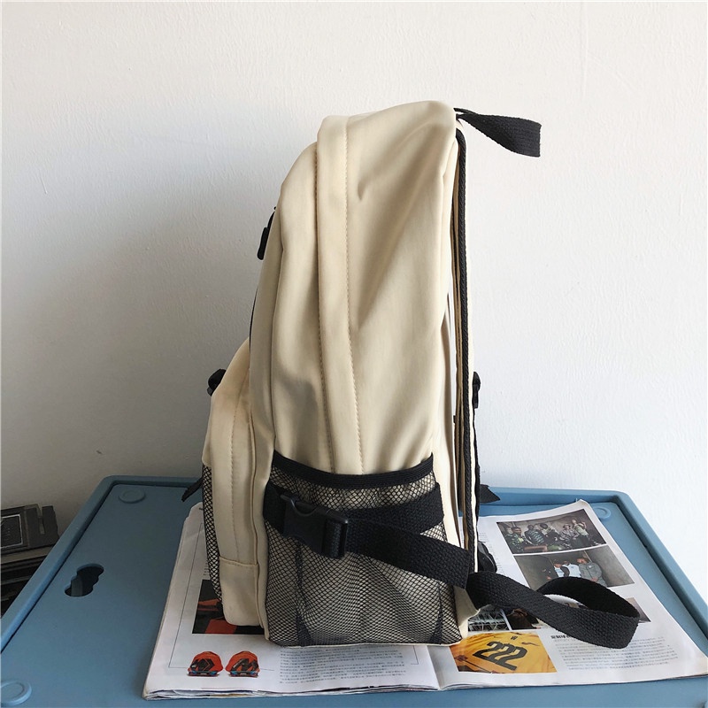 Balo PRETTYZYS sức chứa lớn phong cách ulzzang thời trang Hàn Quốc cho nam và nữ 15.6