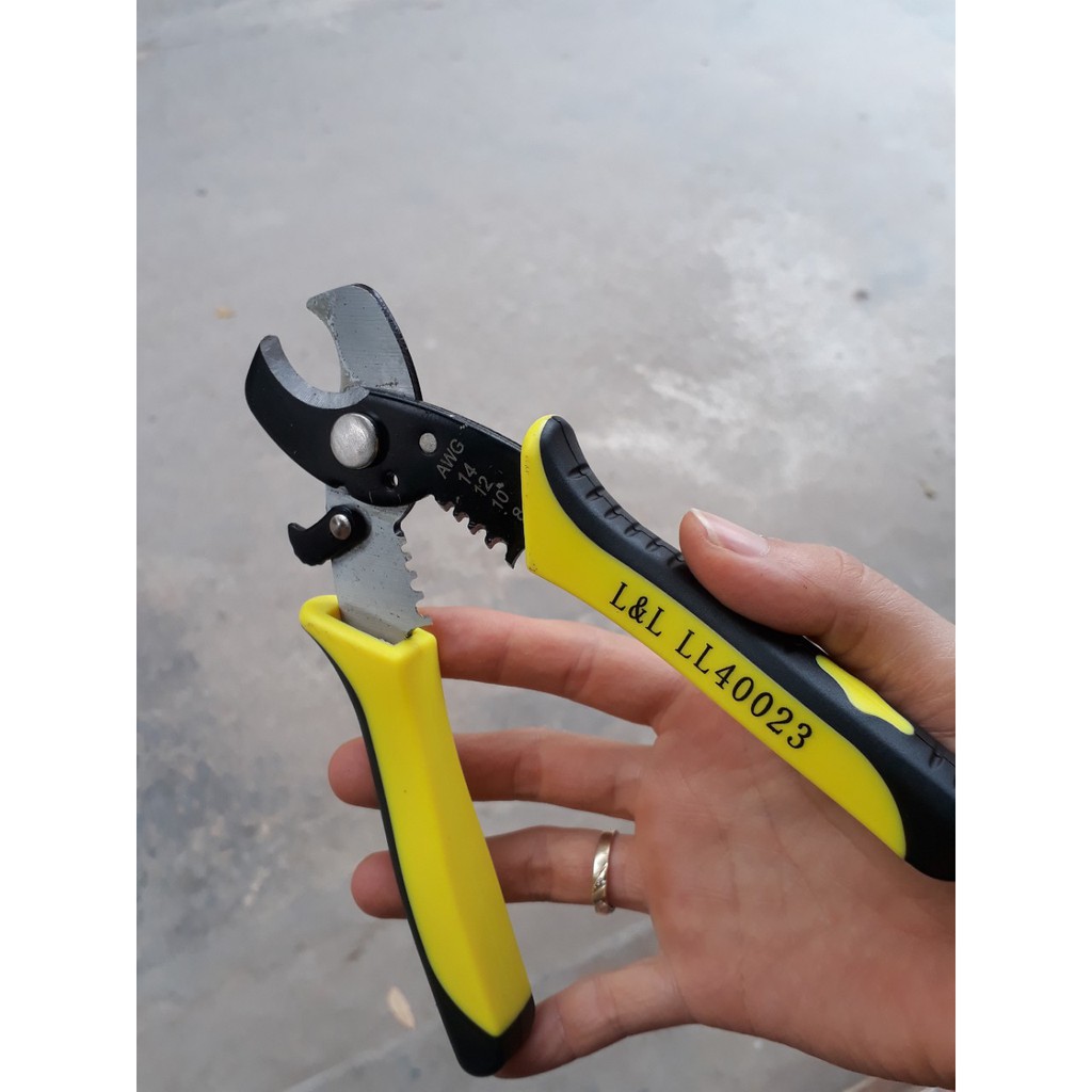 Kìm cắt cáp và tuốt dây điện