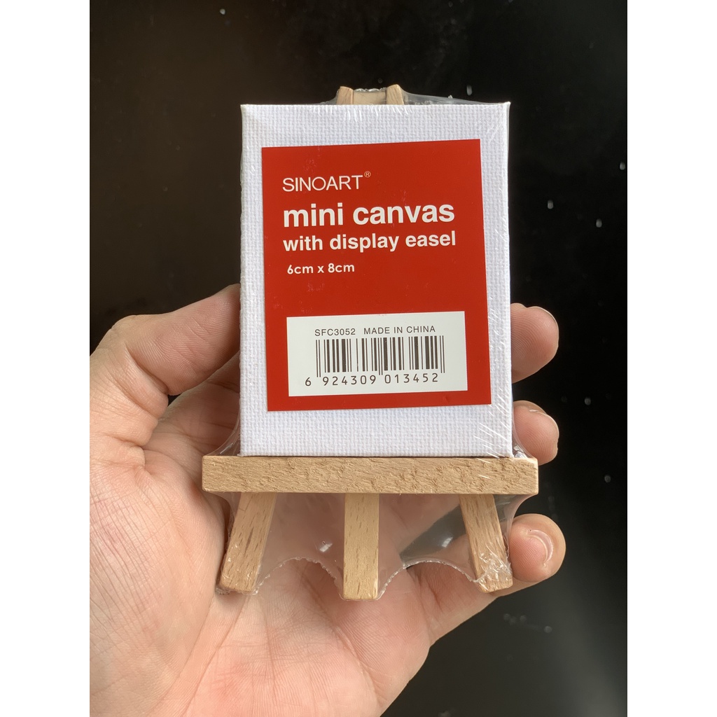 [XÓM VẼ] Giá vẽ NHẬP KHẨU tranh nhỏ mini canvas kèm khung tranh