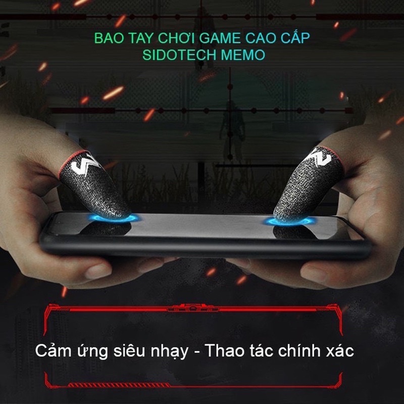 (1 Đôi) Găng Tay Chơi Game Chống Mồ Hôi - Tăng Độ Nhạy Cảm Ứng - Co Giãn Tốt Hỗ Trợ Chơi Game PUBG, Liên quân...