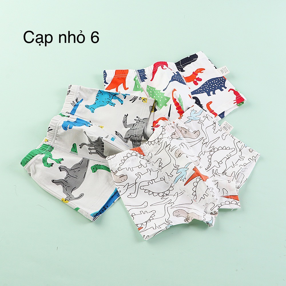Set 3 sịp đùi cạp nhỏ nhiều mẫu BT size 100 - 150 - Bảng màu 1