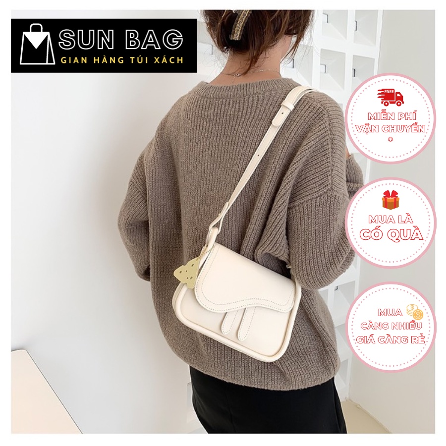 Túi xách nữ đeo chéo, đeo vai, túi cnk đi chơi, đi học, da đẹp, thời trang cao cấp size 21cm SB264