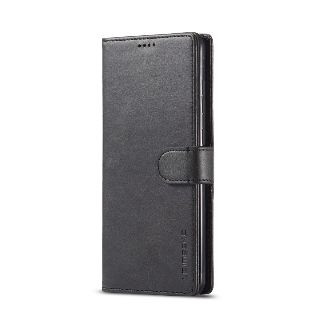 Ốp lưng da có giá đỡ hình chữ U cho Samsung Galaxy Note 8/Note 9 Note 10 10pro Note20 20ultra