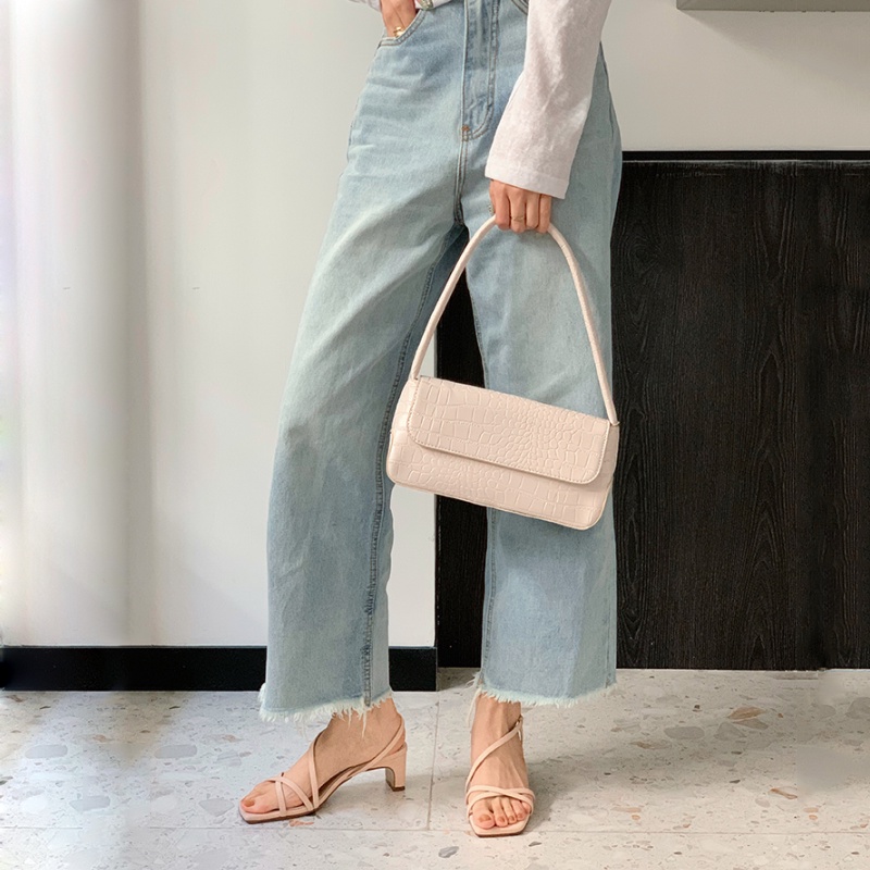 Giày Sandal Cao Gót Mũi Vuông Hở Ngón Thời Trang Mùa Hè Dành Cho Nữ