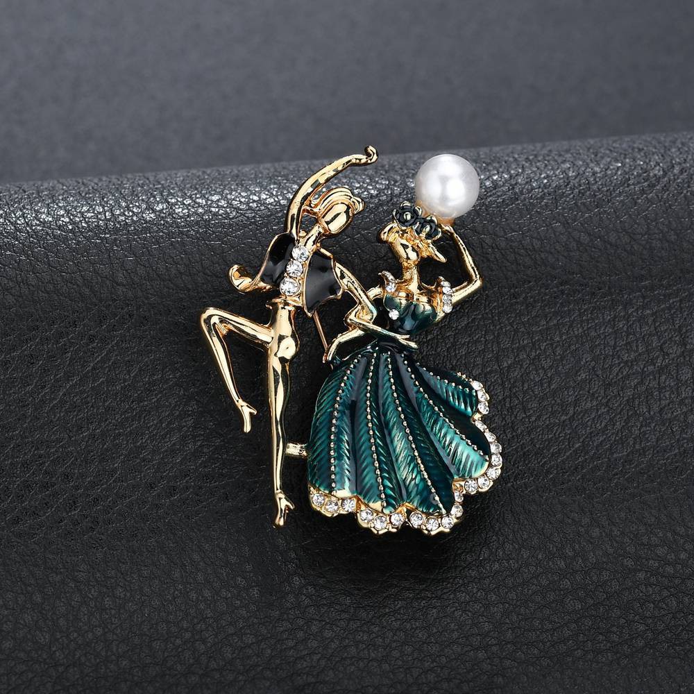 Cài áo cặp đôi bay nhảy phong cách Vintage GC229