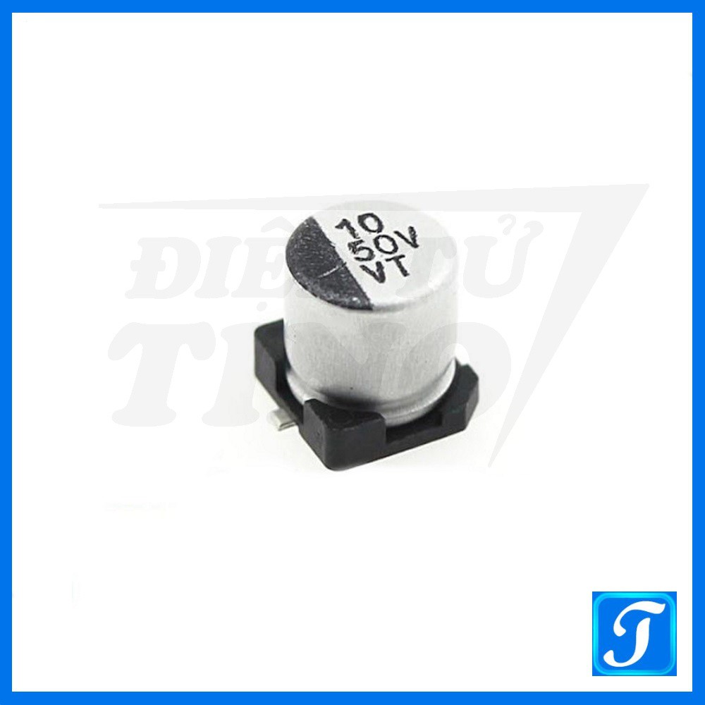 [Combo 10 cái] Tụ Nhôm SMD 10uF 50V 5*5.4mm