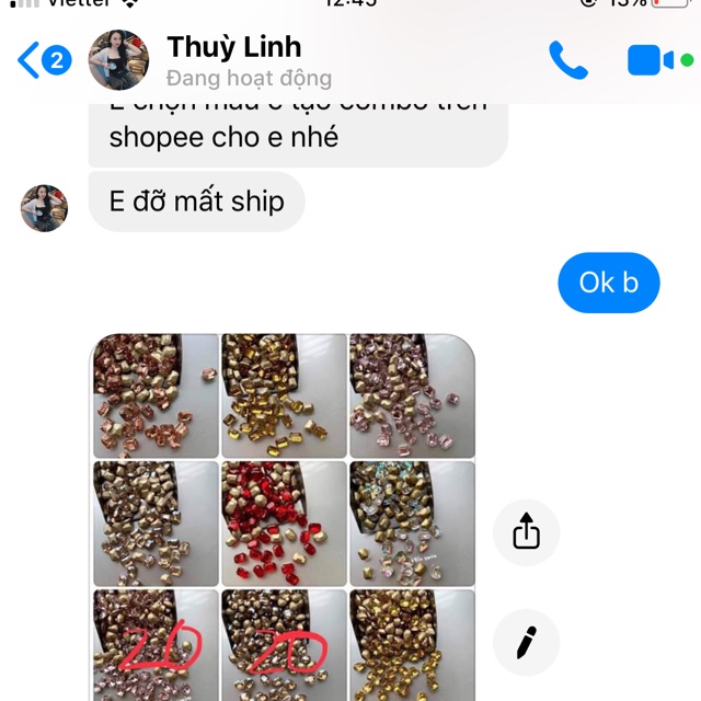 Combo  đá găn móng