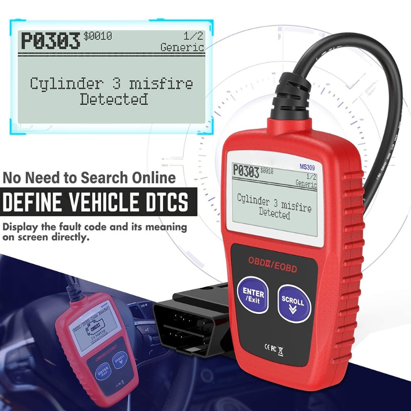 ✿ Thiết Bị Kiểm Tra Lỗi Động Cơ Xe Hơi MS309 OBD2