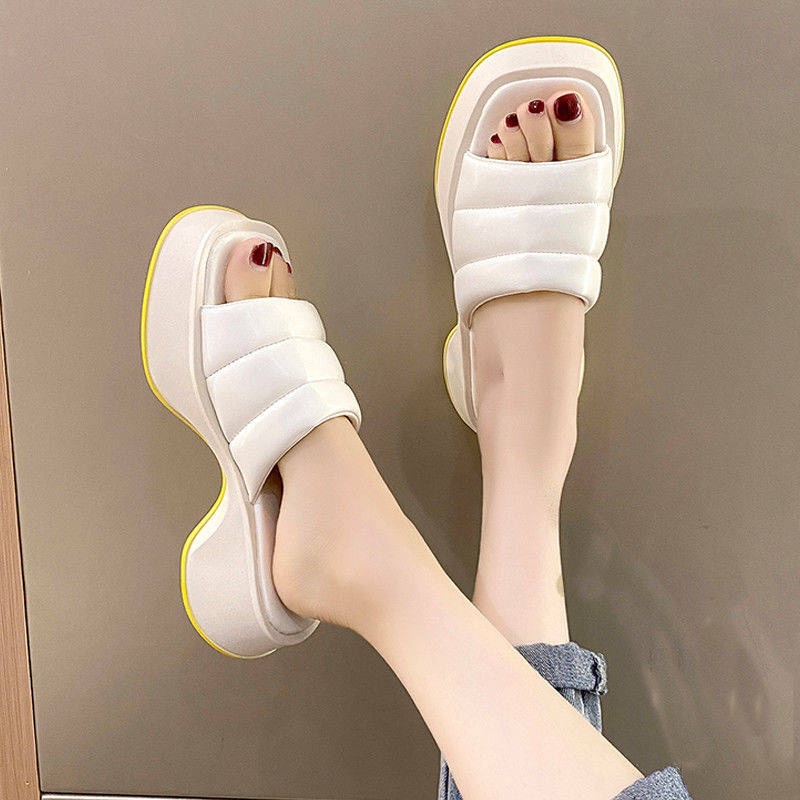 Dép Đế Dày Tăng Chiều Cao Thời Trang Mùa Hè