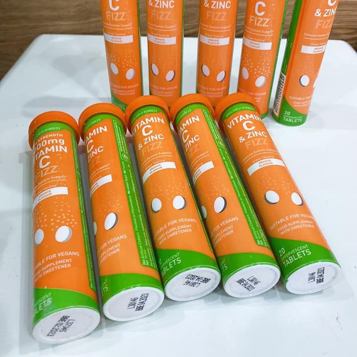 Vitamin C Holland & Barett UK - ZINC Vitamin C SỦI 20 VIÊN