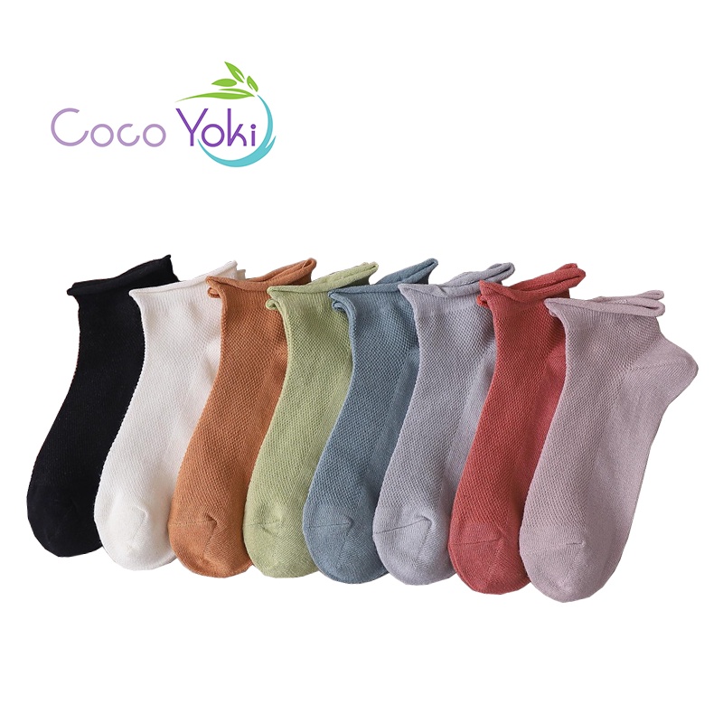 Ruffle Solid Colors Frilly Ankle Socks Women Cotton Girls White Black Lady Confinement Socks Mesh Slipper Socks Non Skid Fashion