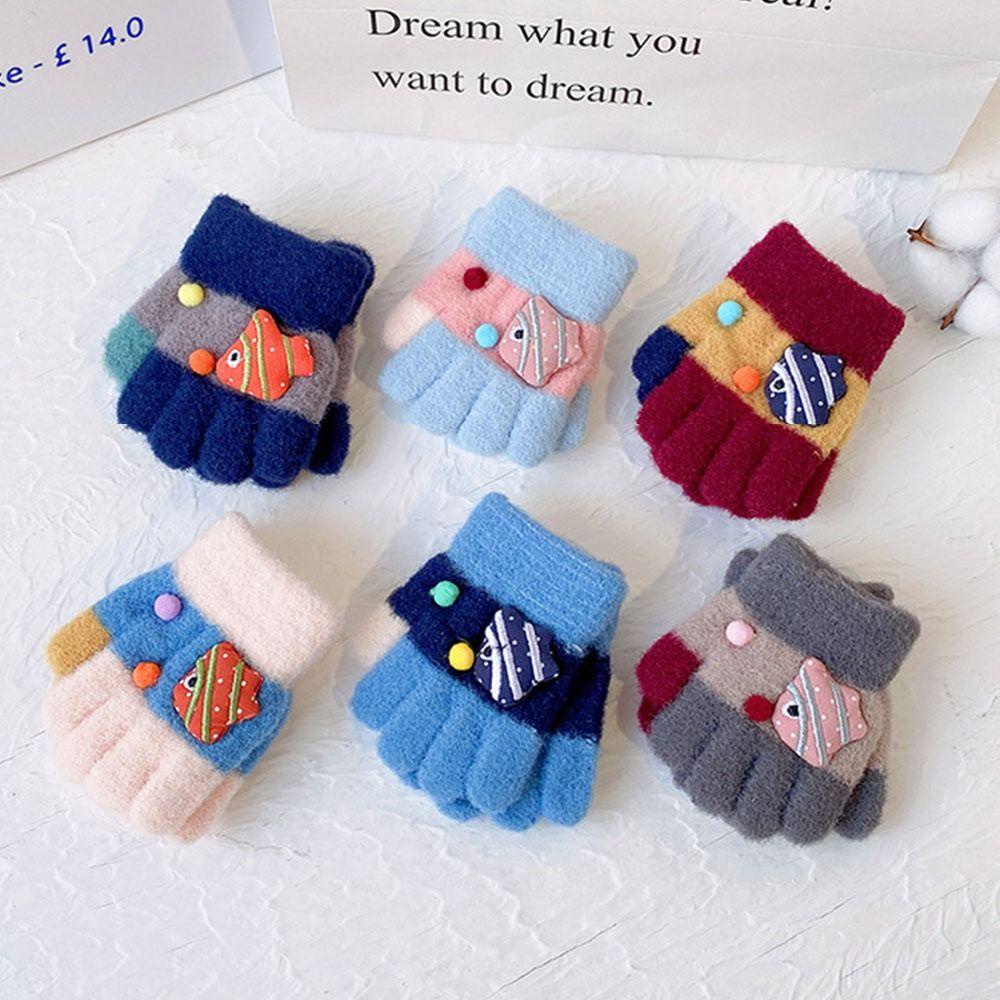 JUNE Găng Tay Hở Ngón Chất Lượng Cao Cho Bé 2-4 Tuổi 2-4 Tuổi