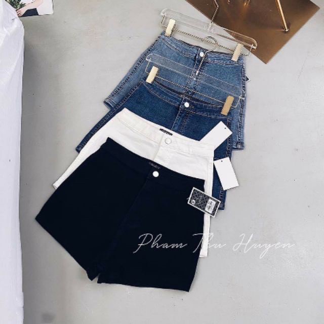 Quần sooc nữ cạp cao💝💝capnhatxuhuong 💝 Quần đùi jean Nữ Lưng Cao Dáng Ôm